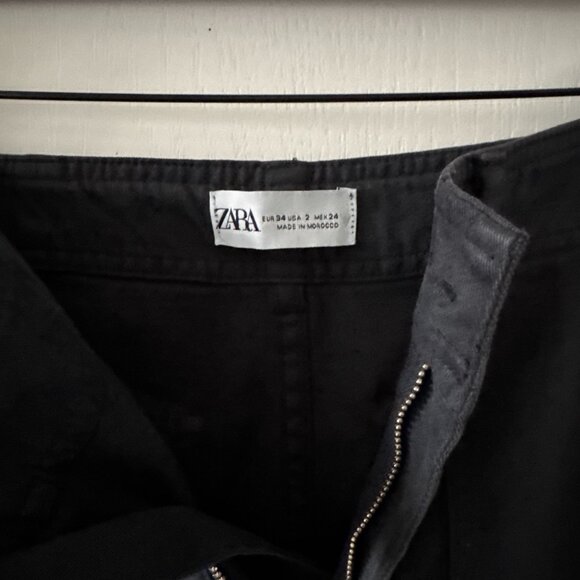 Zara High TRF rise straight leg Cargo Pants - Picture 4 of 5